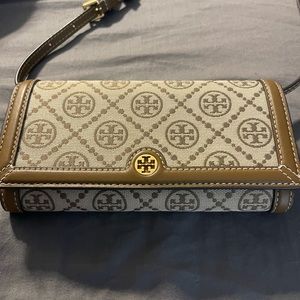 Tory Burch T Monogram Crossbody Wallet